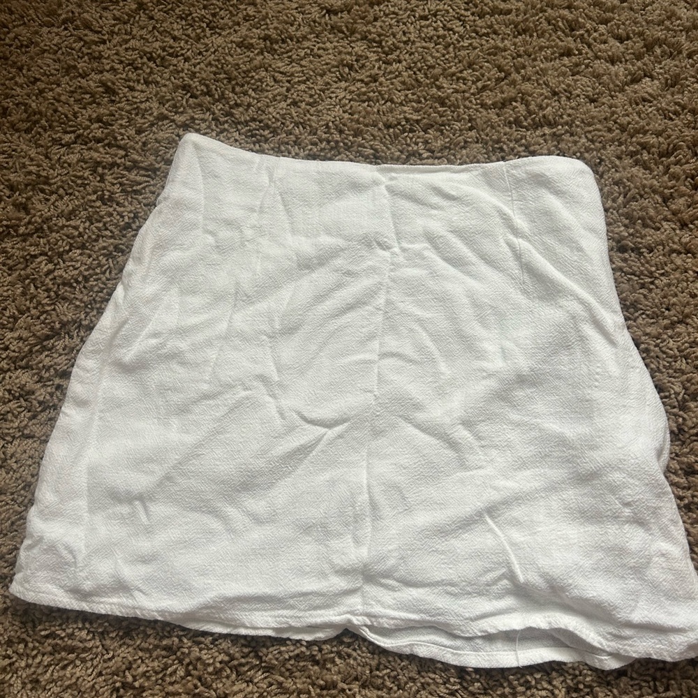 Princess Polly Ivory Textured Skirt